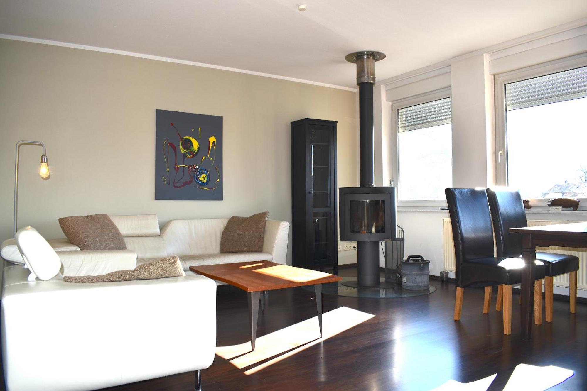 City-Dach-Apartment Mit Loggia - Balkon - Kamin 科特布斯 外观 照片